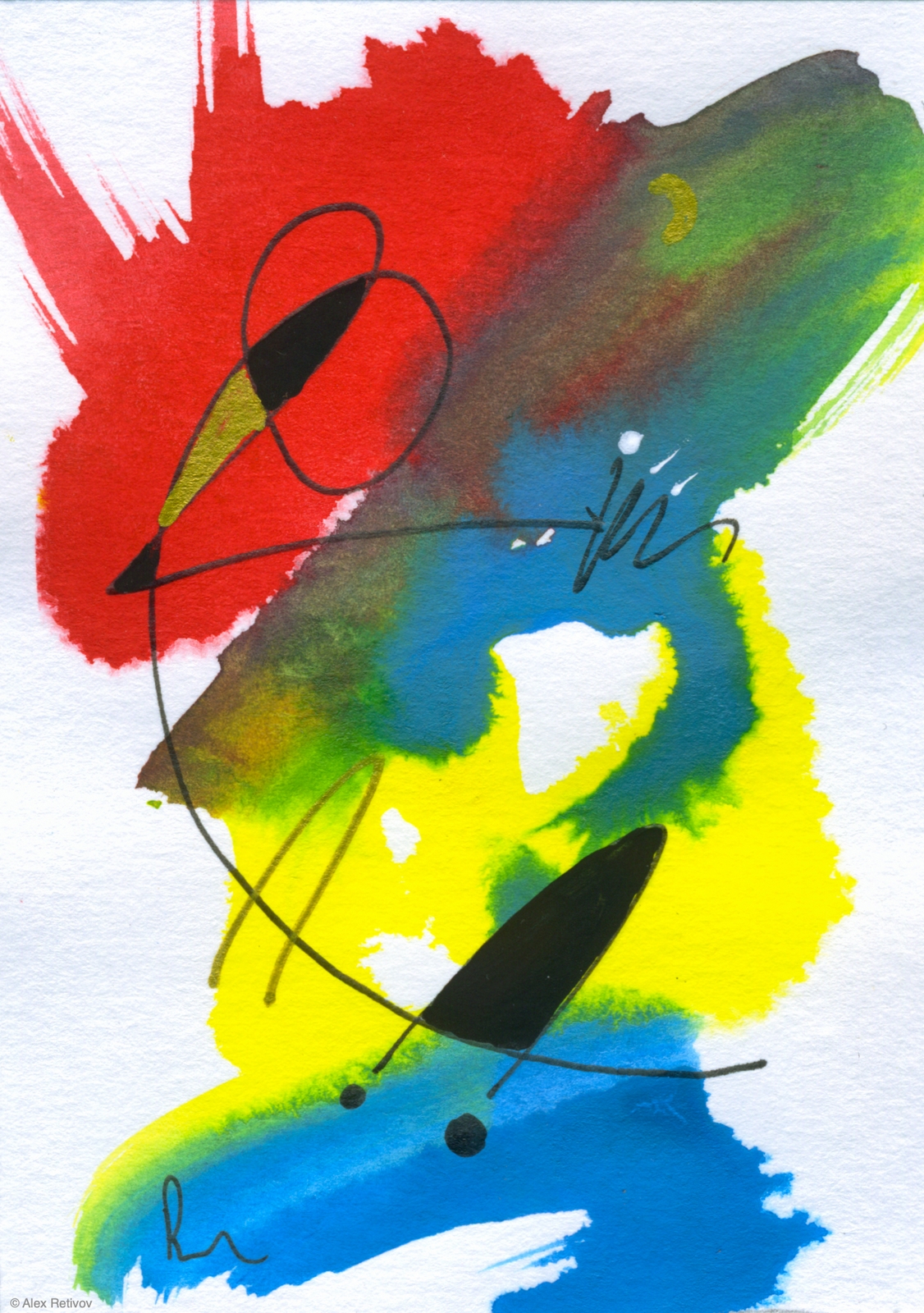 A Sly Look - 2.5" x 3.5"