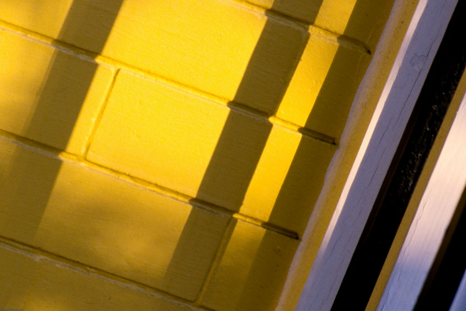 Cross Pattern and Yellow Ceiling